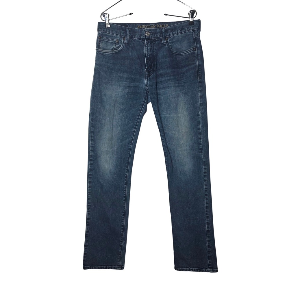 American Eagle Slim Straight Jeans Mens 30x34 Dark Wash Denim 30/34